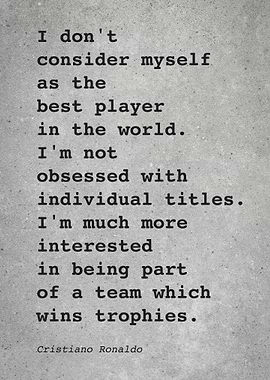 CR7 C Ronaldo Quote L019