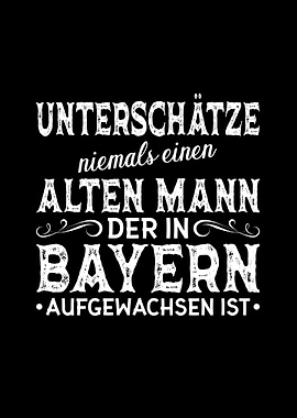 Alten Mann Bayern Bayrisch