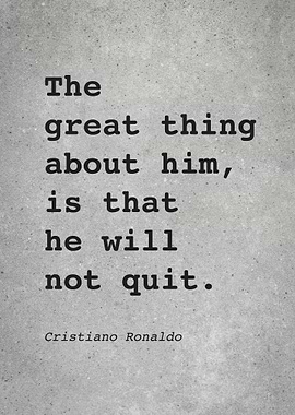 CR7 C Ronaldo Quote L028