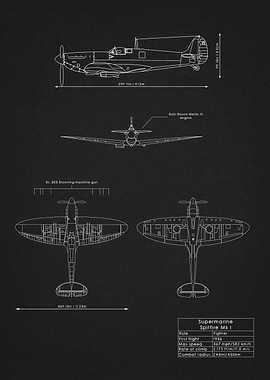 Spitfire Mk I Blueprint