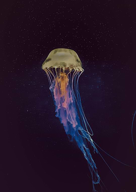 underwater jellyfish sea