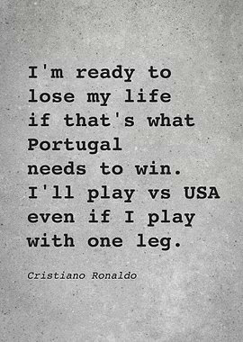 CR7 C Ronaldo Quote L027