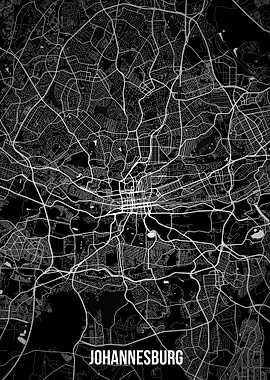 Johannesburg dark map