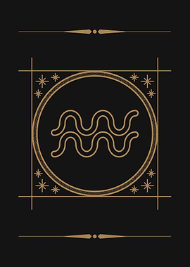 Zodiac Symbol AQUARIUS