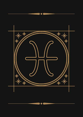 Zodiac Sign Symbol PISCES