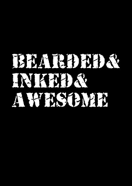 Bearded inked awesome