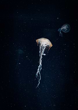 underwater jellyfish sea