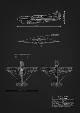 P40 Warhawk Blueprint