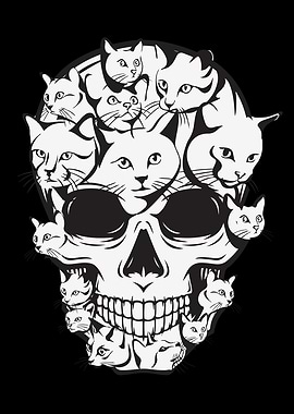 Cat Face Cats Silhouette