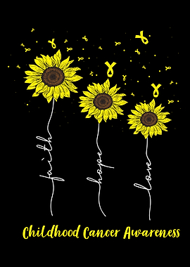 Faith love Hope Sunflowers