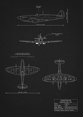 Spitfire Mk VIII Blueprint