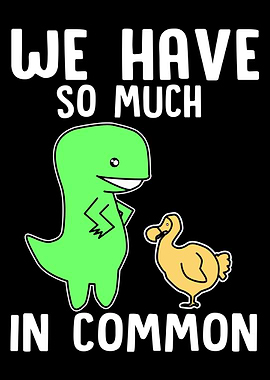 Dinosaur And Dodo Bird