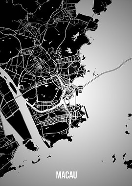 Macau dark map