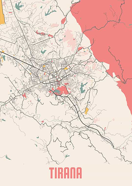 Tirana Chalk Map