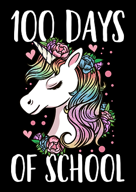 100 Days of School Unicorn