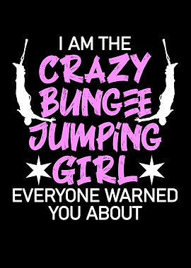 crazy bungee jumping girl