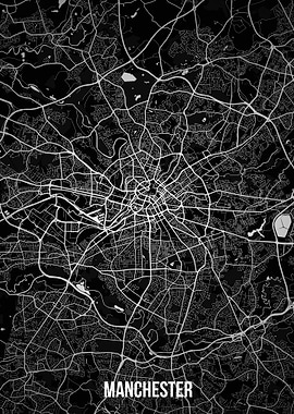 Manchester dark map