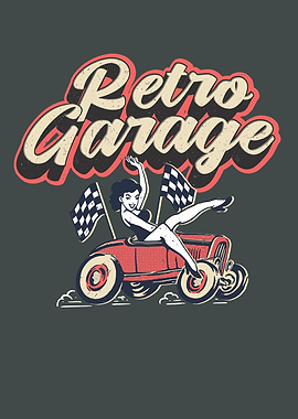 Retro Garage Car Mechanic