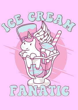 ICE CREAM FANATIC UNICORN
