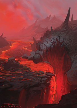 The pit Hellscape painting