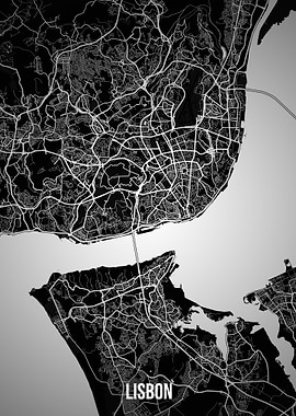 Lisbon dark map