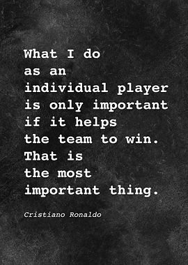 CR7 C Ronaldo Quote D020