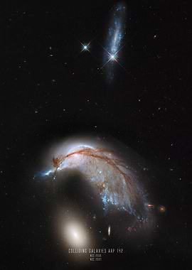 Colliding Galaxies ARP 142