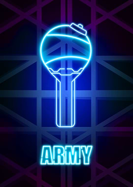 Army light stick Neon art