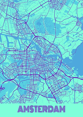 Amsterdam Galaxy City Map
