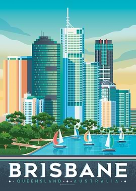 Brisbane Australia Poster