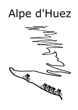 Alpe d Huez in France