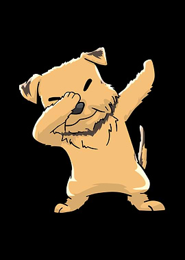 Airedale Terrier Dabbing