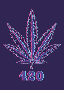 420 HEMP LEAF DESIGN