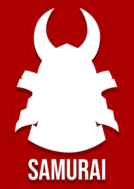 samurai simple poster