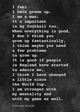 CR7 C Ronaldo Quote D030