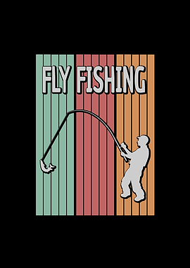 Fly Fishing Retro Vintage