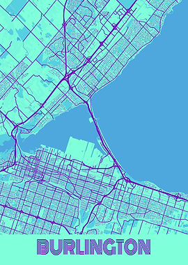 Burlington Galaxy City Map