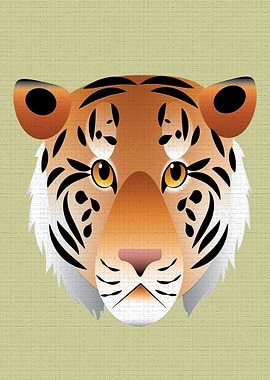 Colorful Wildlife Tiger