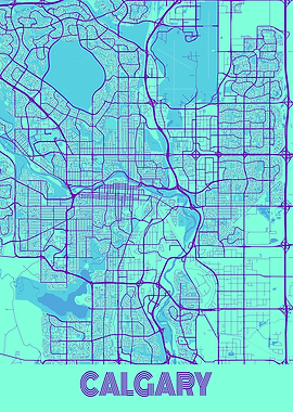 Calgary Galaxy City Map