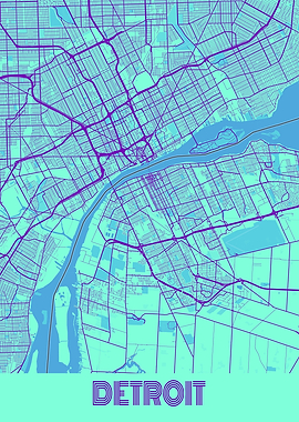 Detroit Galaxy City Map