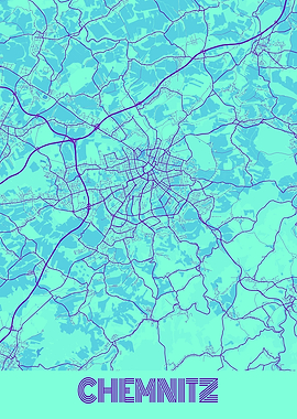 Chemnitz Galaxy City Map