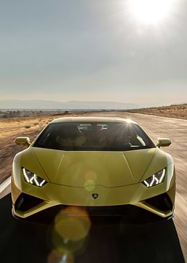 Yellow Lambo Huracan EVO