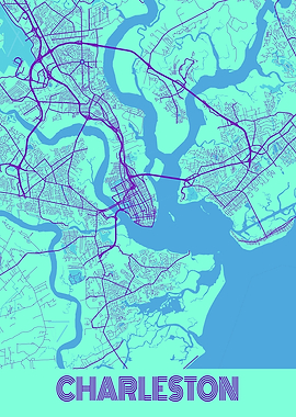 Charleston Galaxy City Map