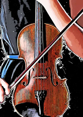 Violin music art