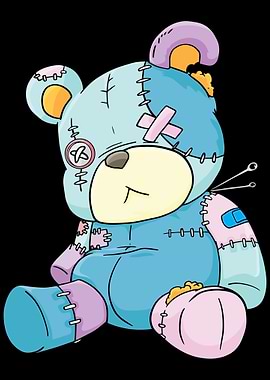 Teddy Bear Anime Pastel Go