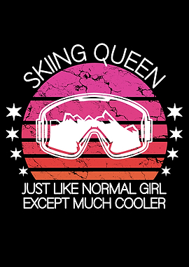 Skiing queen