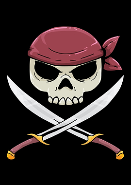 Pirate Jolly Roger Cross S