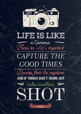 life is like a camera