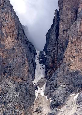 rocky mountain and cloudy