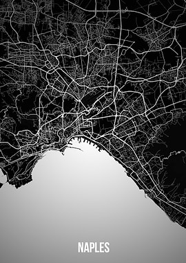 Naples dark map